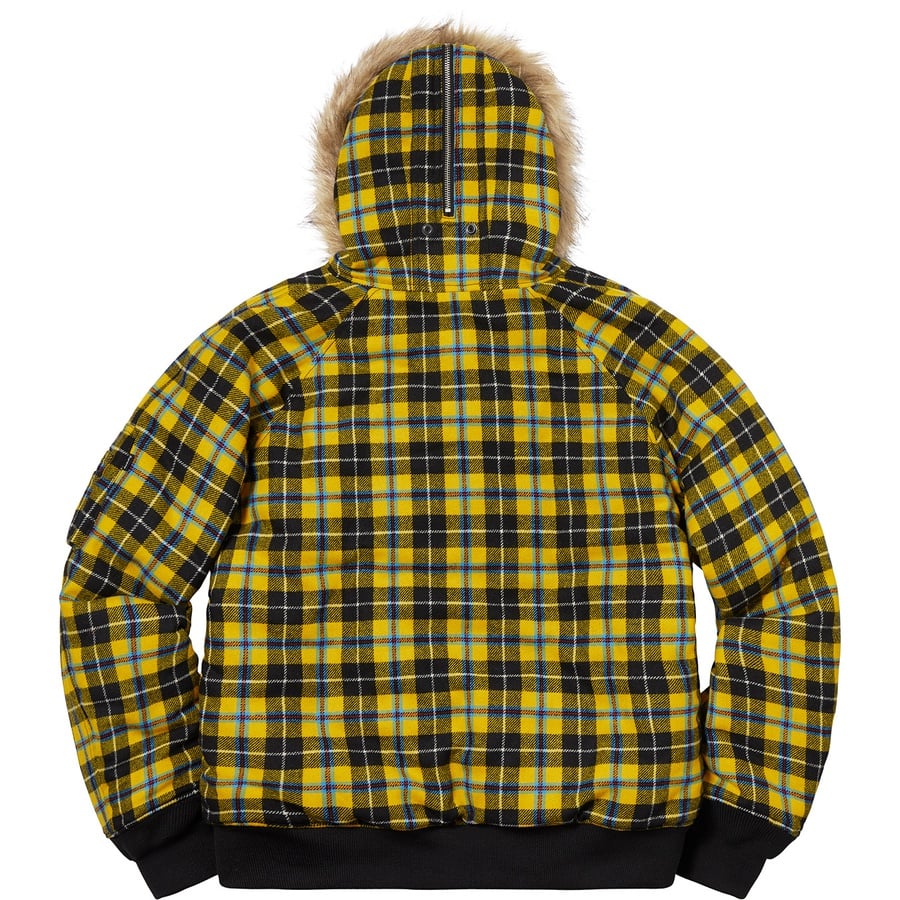 Details on Wool N-2B Jacket Yellow Plaid from fall winter
                                                    2018 (Price is $398)