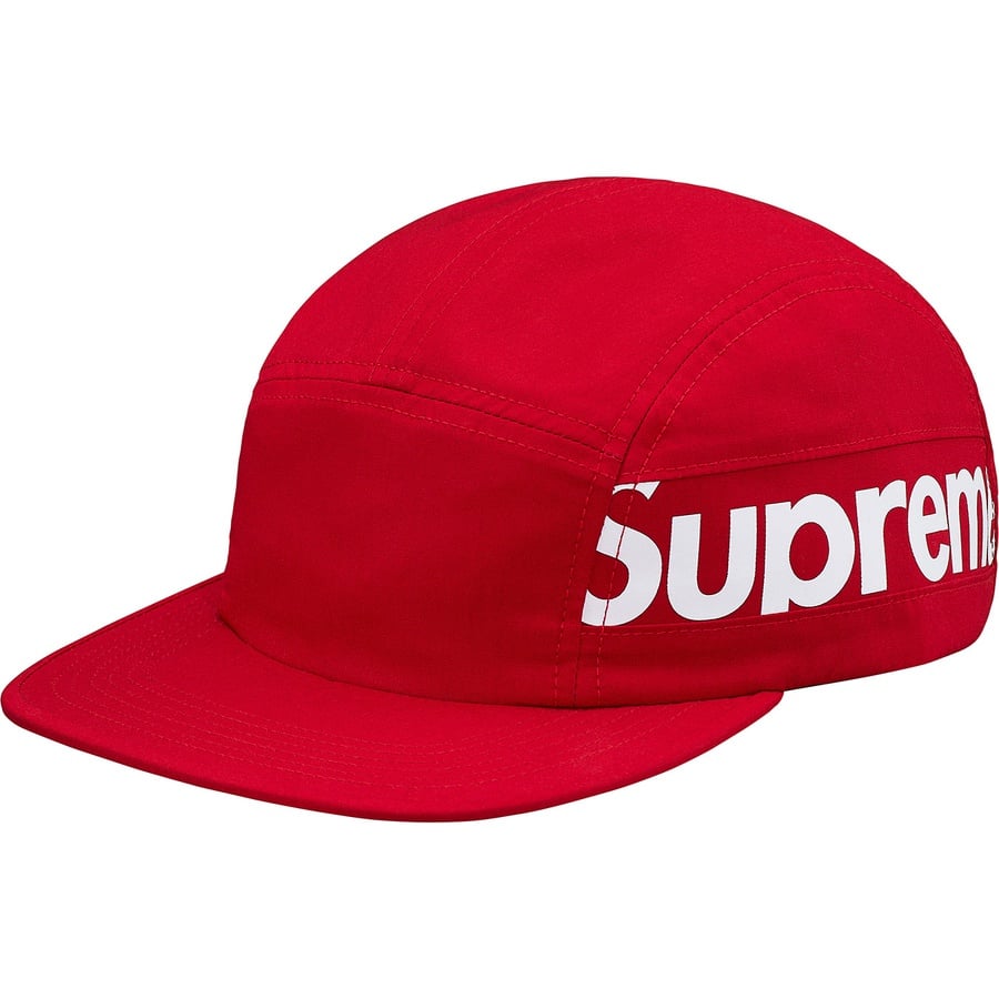 Details on Side Panel Camp Cap Red from fall winter
                                                    2018 (Price is $48)
