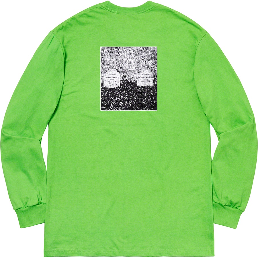 Details on The Real Shit L S Tee Green from spring summer
                                                    2019 (Price is $40)