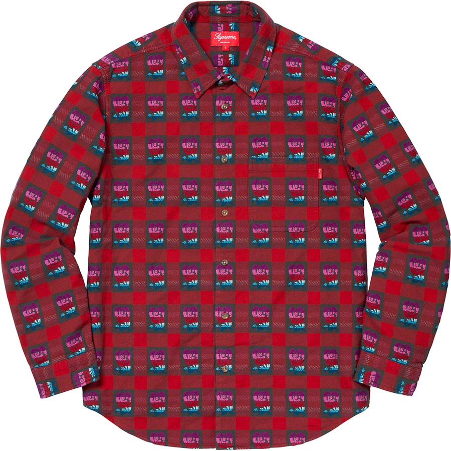 Details on Rose Buffalo Plaid Shirt Red from spring summer
                                                    2019 (Price is $138)