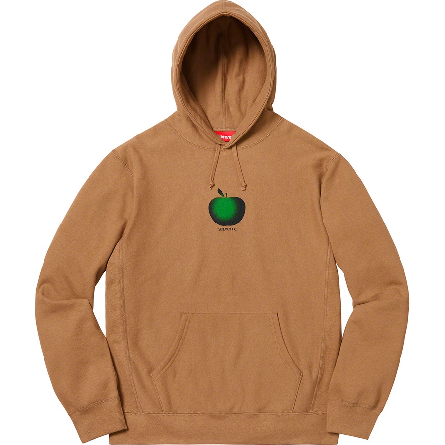 Details on Apple Hooded Sweatshirt Brown from spring summer
                                                    2019 (Price is $148)