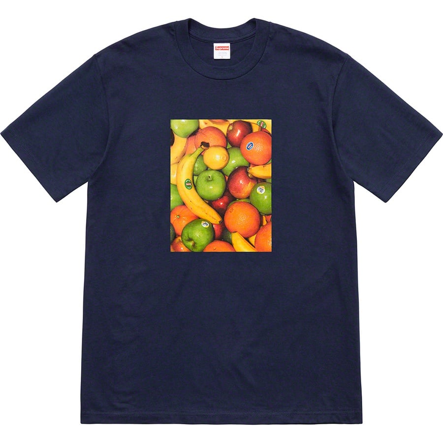 Details on Fruit Tee Navy from spring summer
                                                    2019 (Price is $38)