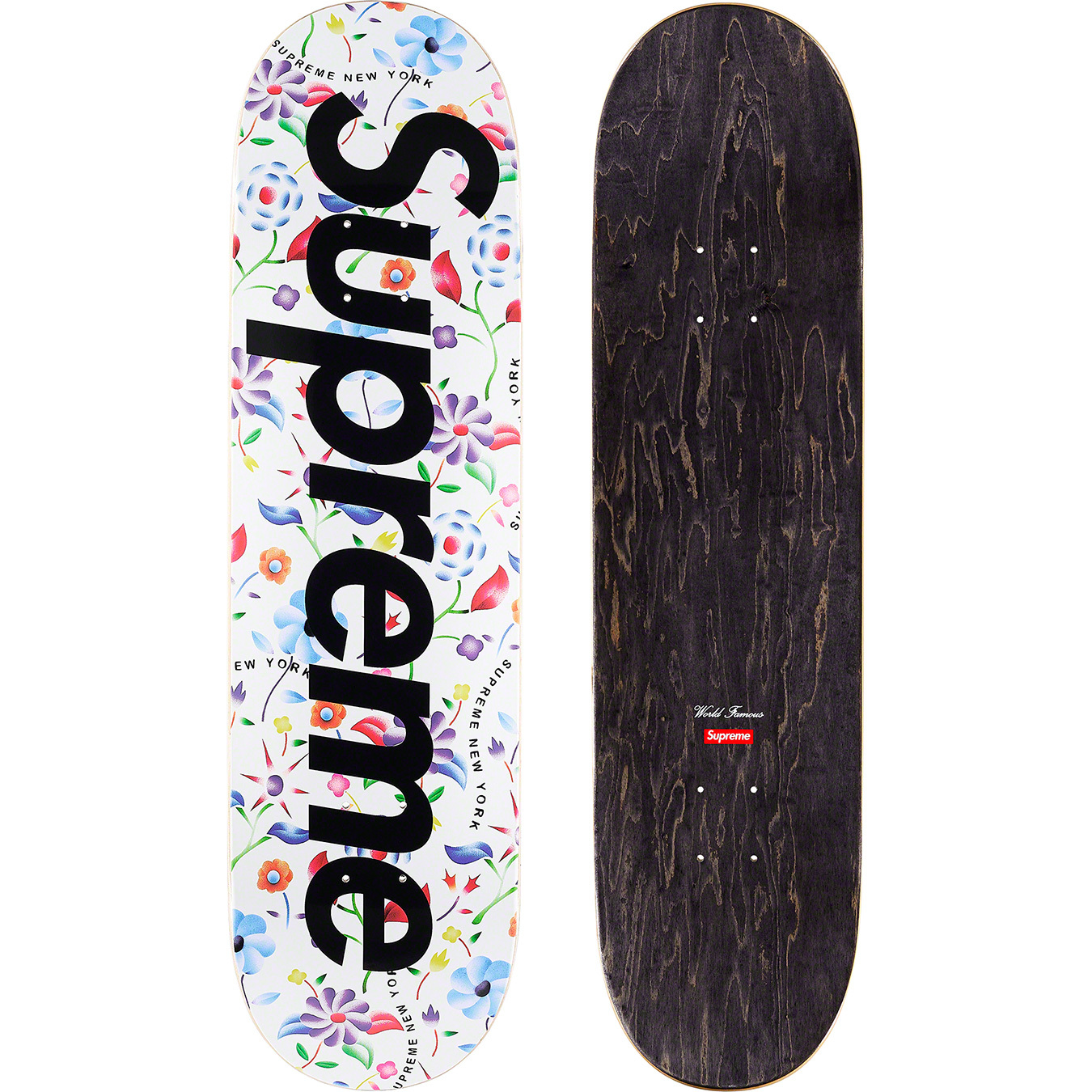 即発送Supreme Airbrushed Floral Skateboard