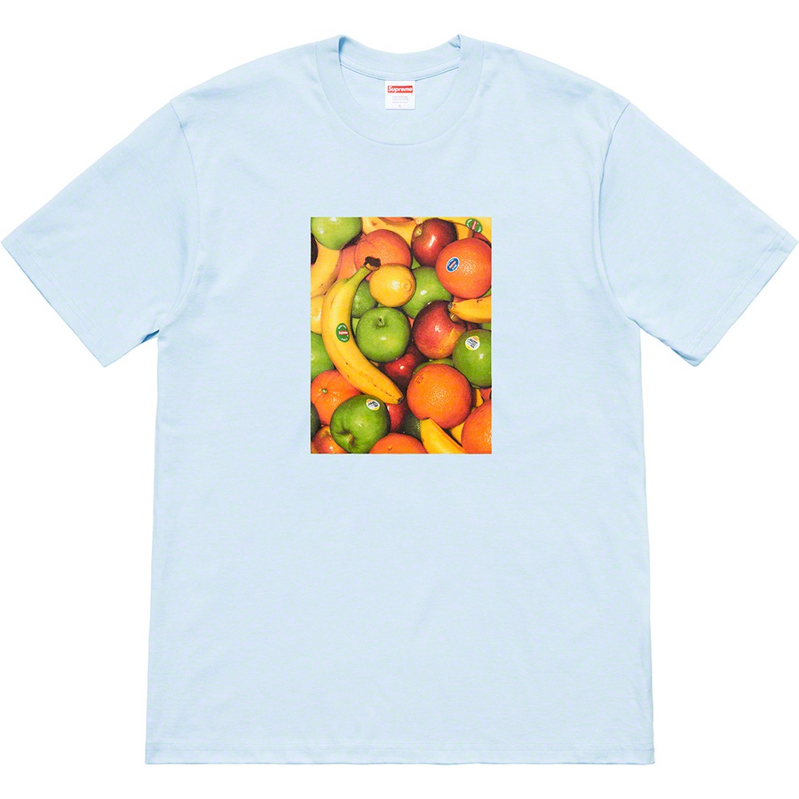 Details on Fruit Tee Light Blue from spring summer
                                                    2019 (Price is $38)