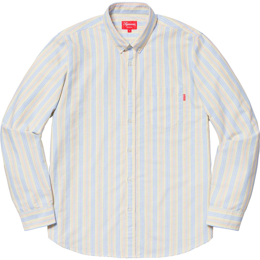 Details on Oxford Shirt Yellow Stripe from spring summer
                                                    2019 (Price is $118)