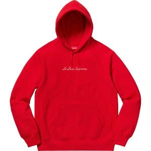 le luxe hooded sweatshirt supreme