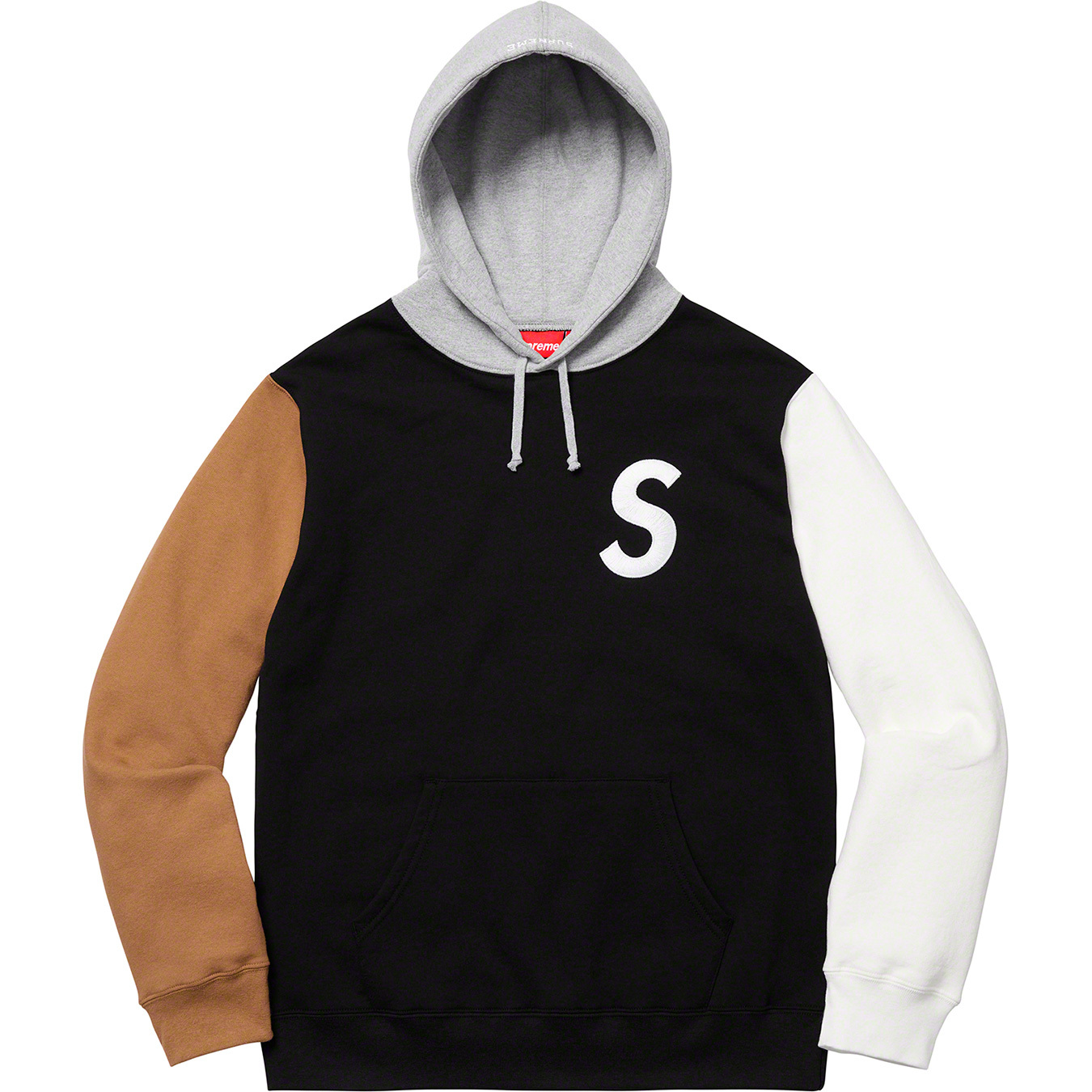 S Logo Colorblocked Hooded Sweatshirt-