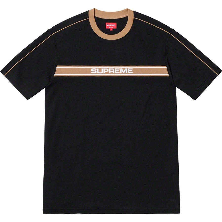 Details on Chest Stripe Logo S S Top Black from spring summer
                                                    2019 (Price is $88)