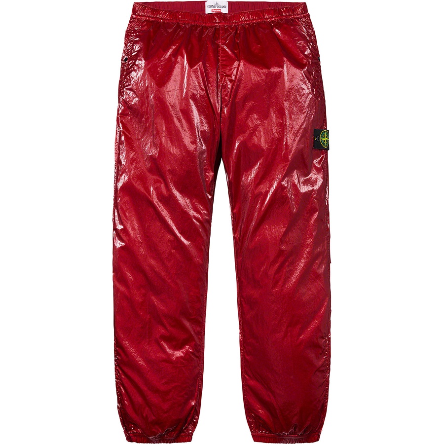 Details on Supreme Stone Island New Silk Light Pant Red from spring summer
                                                    2019 (Price is $318)
