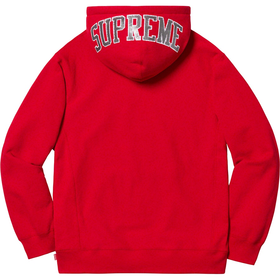 Details on Sequin Arc Hooded Sweatshirt Red from spring summer
                                                    2019 (Price is $158)