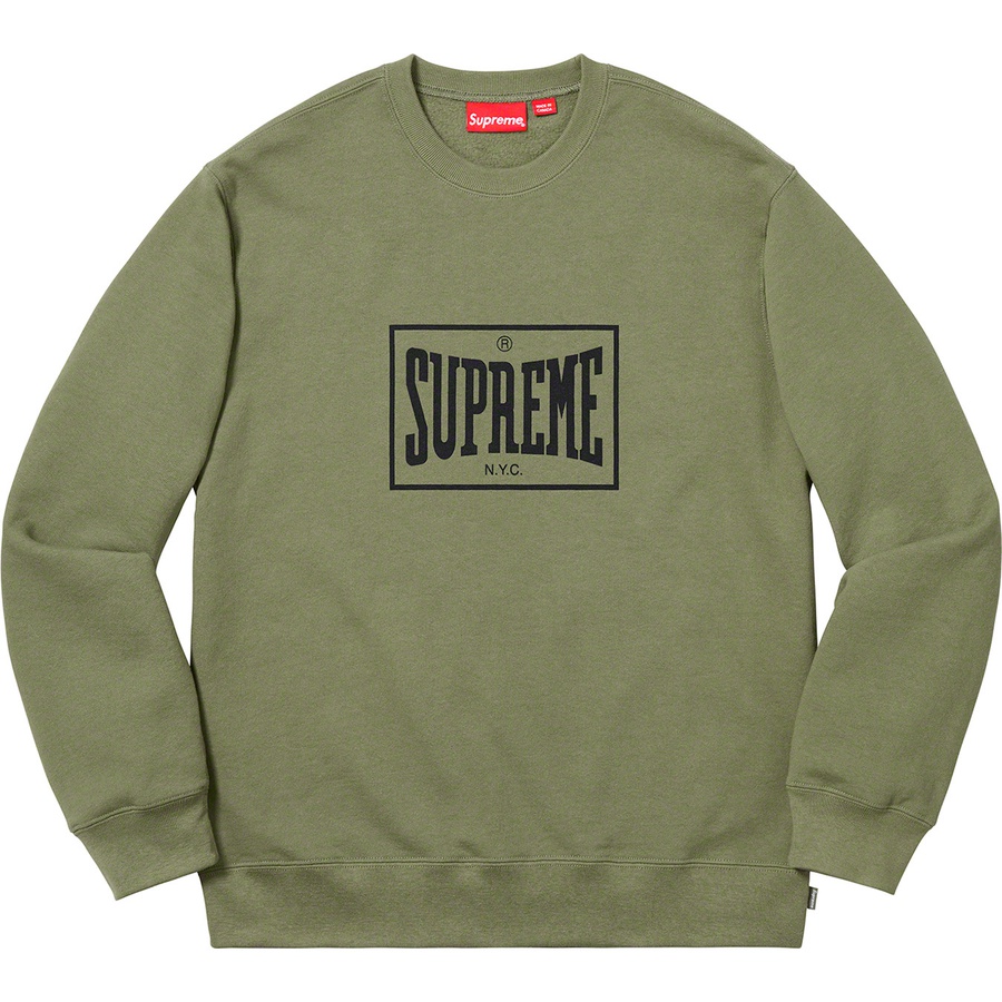 Details on Warm Up Crewneck Light Olive from spring summer
                                                    2019 (Price is $138)