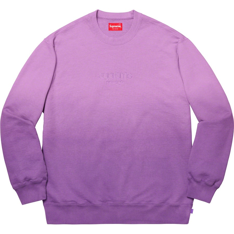 Details on Dipped Crewneck Purple from spring summer
                                                    2019 (Price is $138)