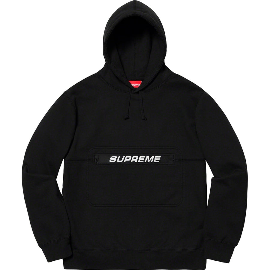 Details on Zip Pouch Hooded Sweatshirt Black from spring summer
                                                    2019 (Price is $148)