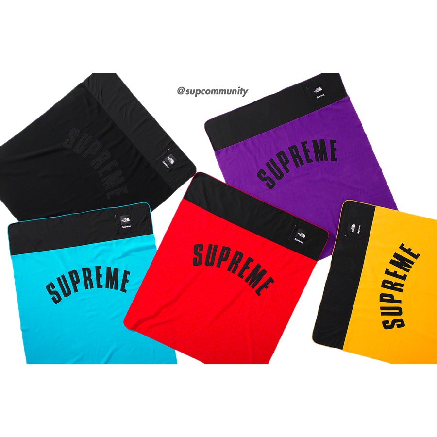 Details on Supreme The North Face Arc Logo Denali Fleece Blanket from spring summer
                                            2019 (Price is $148)