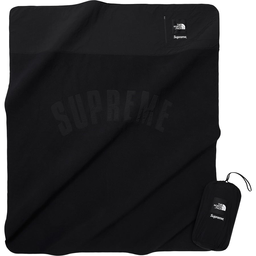 Details on Supreme The North Face Arc Logo Denali Fleece Blanket Black from spring summer
                                                    2019 (Price is $148)