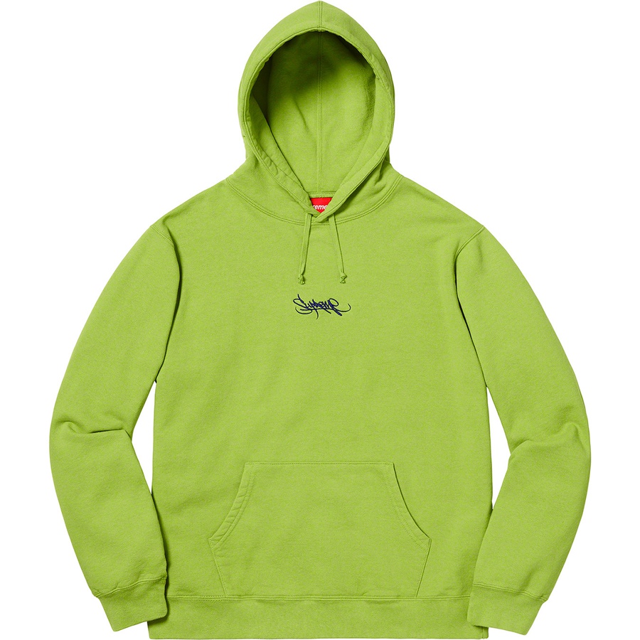 Details on Tag Logo Hooded Sweatshirt Lime from spring summer
                                                    2019 (Price is $148)
