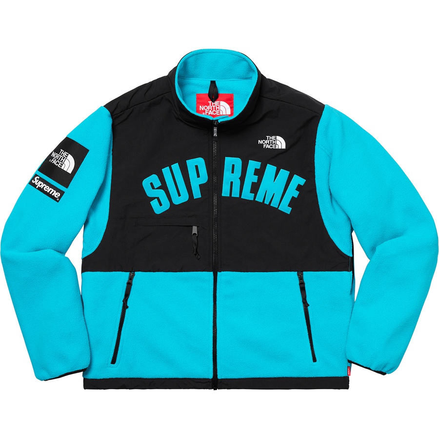 Details on Supreme The North Face Arc Logo Denali Fleece Jacket Teal from spring summer
                                                    2019 (Price is $268)