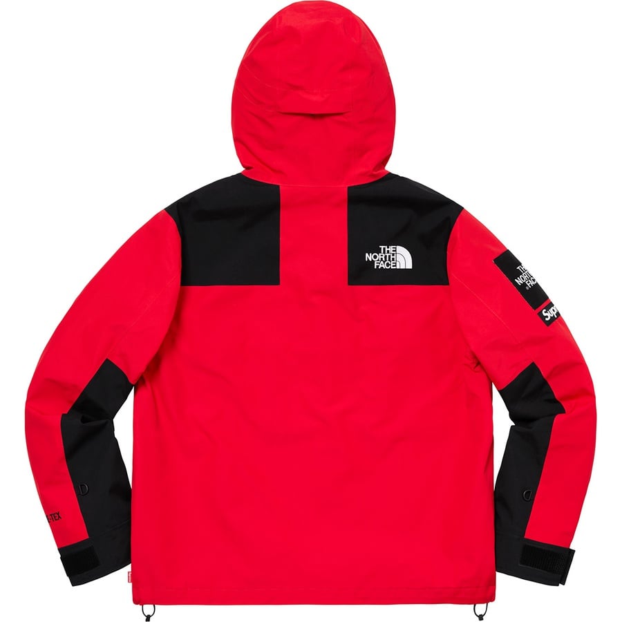 Details on Supreme The North Face Arc Logo Mountain Parka Red from spring summer
                                                    2019 (Price is $398)