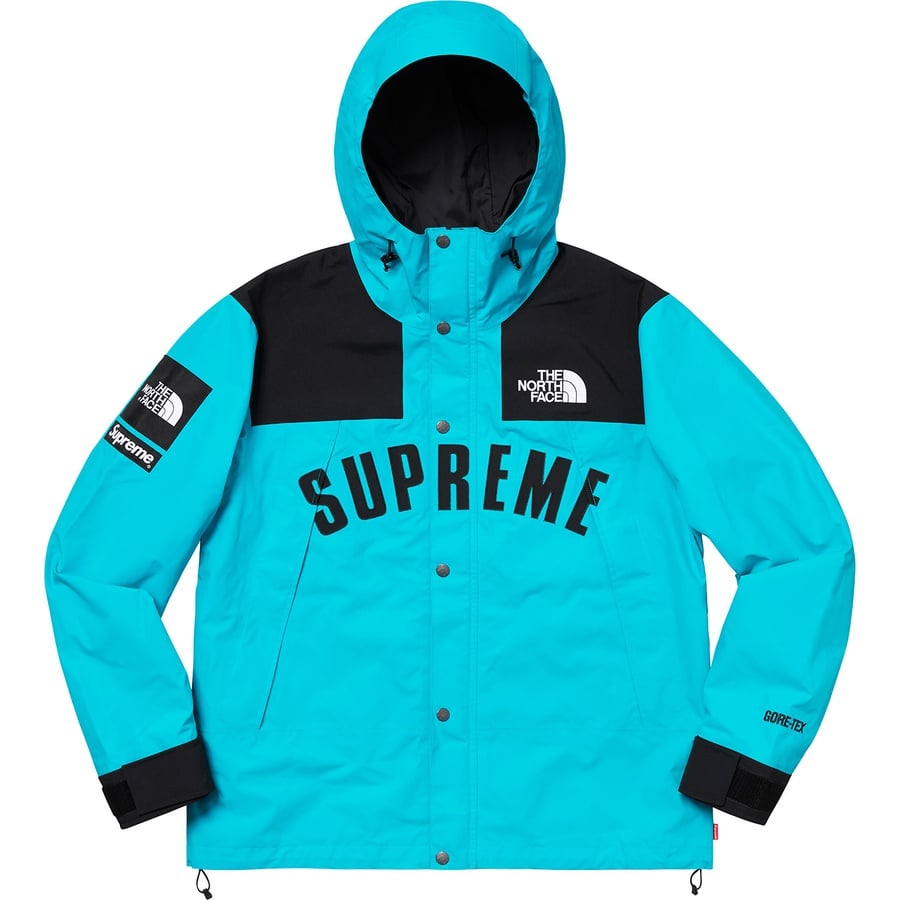 Details on Supreme The North Face Arc Logo Mountain Parka Teal from spring summer
                                                    2019 (Price is $398)