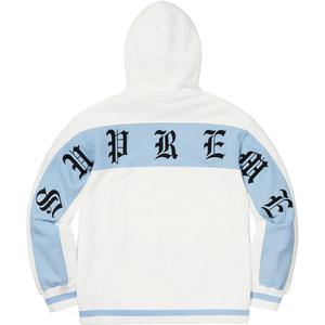 old english striped zip up sweatshirt