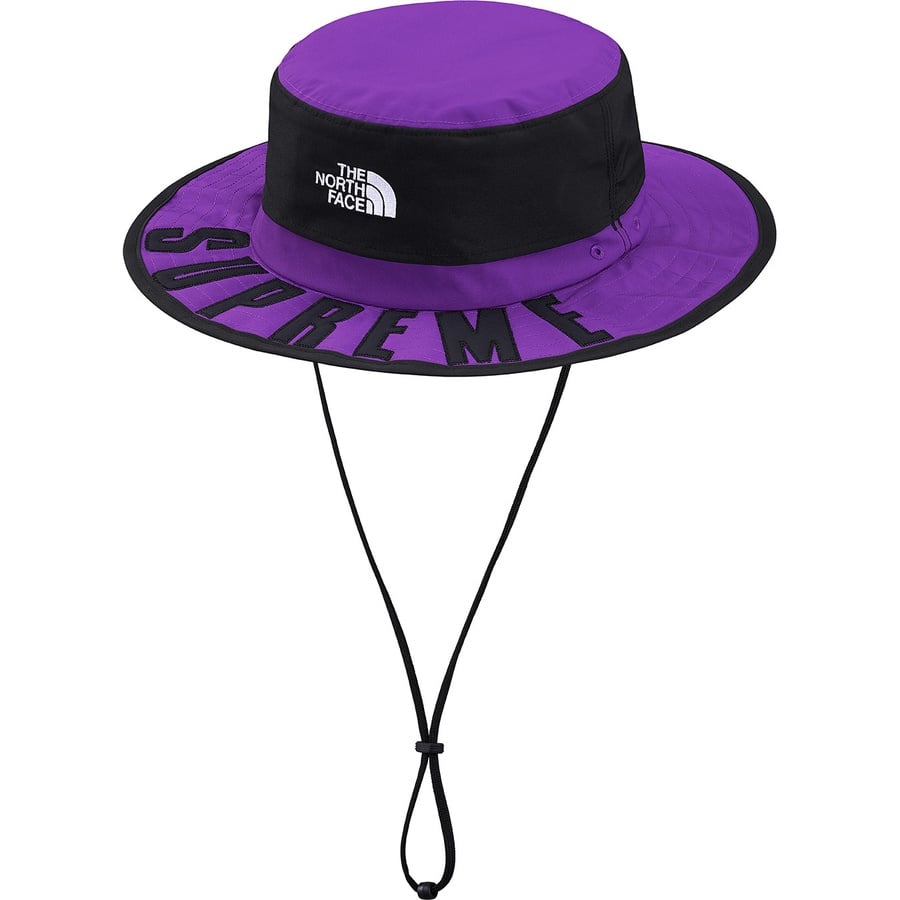 Details on Supreme The North Face Arc Logo Horizon Breeze Hat Purple from spring summer
                                                    2019 (Price is $90)