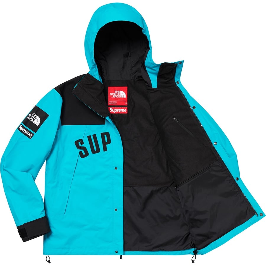 Details on Supreme The North Face Arc Logo Mountain Parka Teal from spring summer
                                                    2019 (Price is $398)