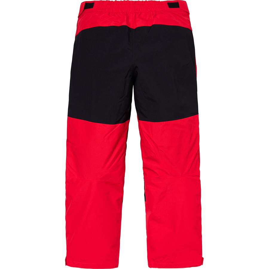Details on Supreme The North Face Arc Logo Mountain Pant Red from spring summer
                                                    2019 (Price is $348)