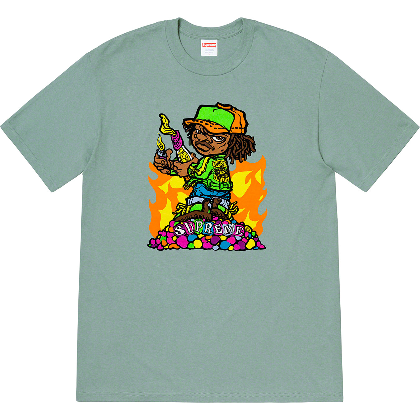 19ss Supreme Molotov Kid Tee XL Ash GreyTシャツ/カットソー(半袖/袖なし)