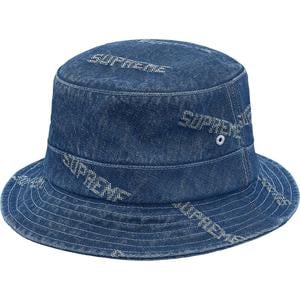 supreme logo denim crusher