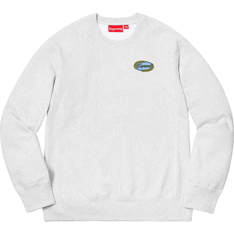Details on Chain Logo Crewneck Ash Grey from spring summer
                                                    2019 (Price is $138)