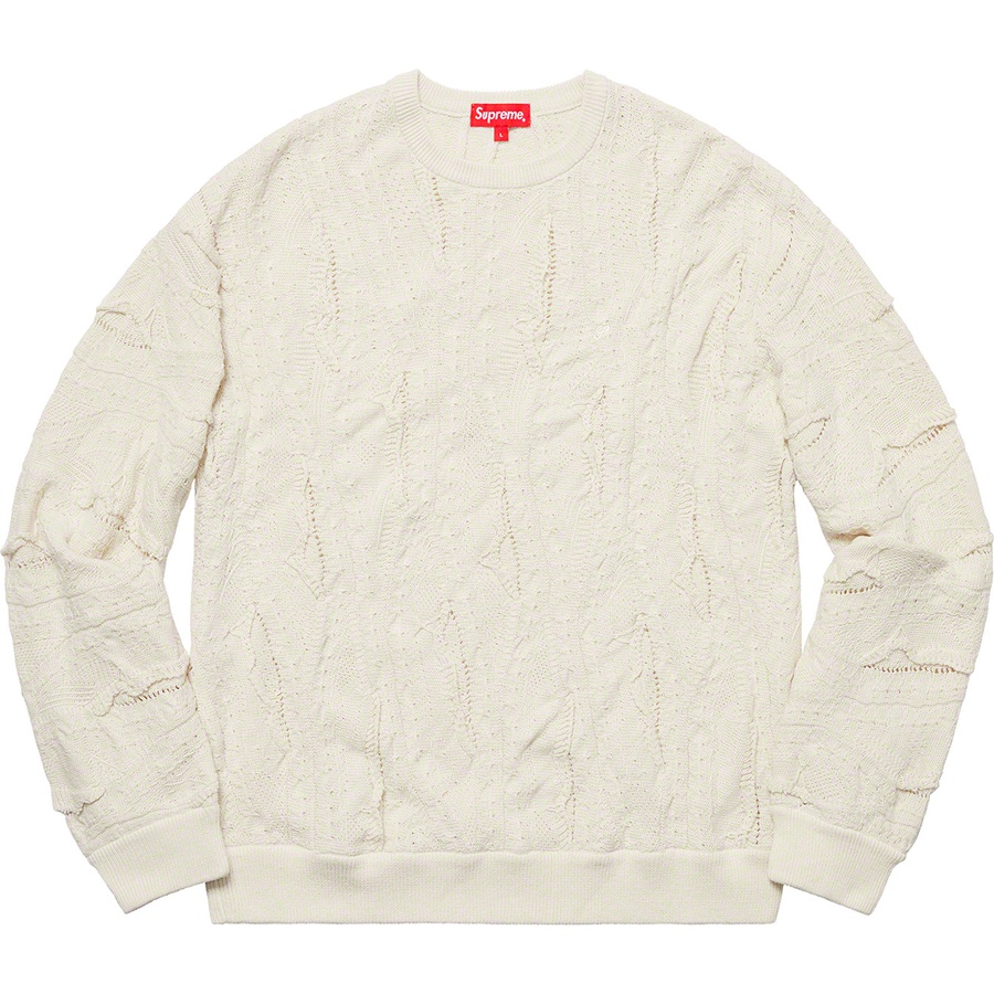 Supreme Textured Pattern Sweater 黒L
