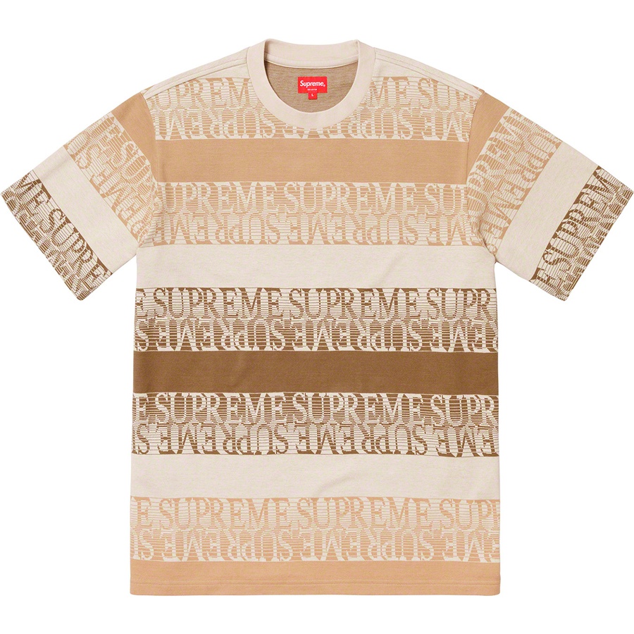 Details on Text Stripe Jacquard S S Top Natural from spring summer
                                                    2019 (Price is $98)