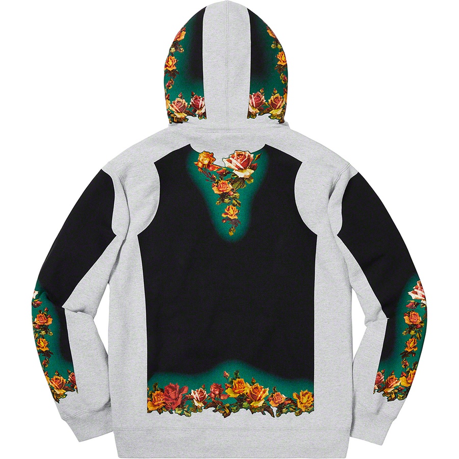 Supreme®/Jean Paul Gaultier® Floral Print Hooded Sweatshirt Heather Grey