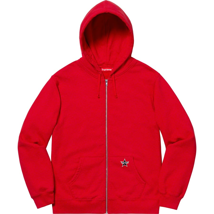 Details on Star Zip Up Sweatshirt Red from spring summer
                                                    2019 (Price is $148)