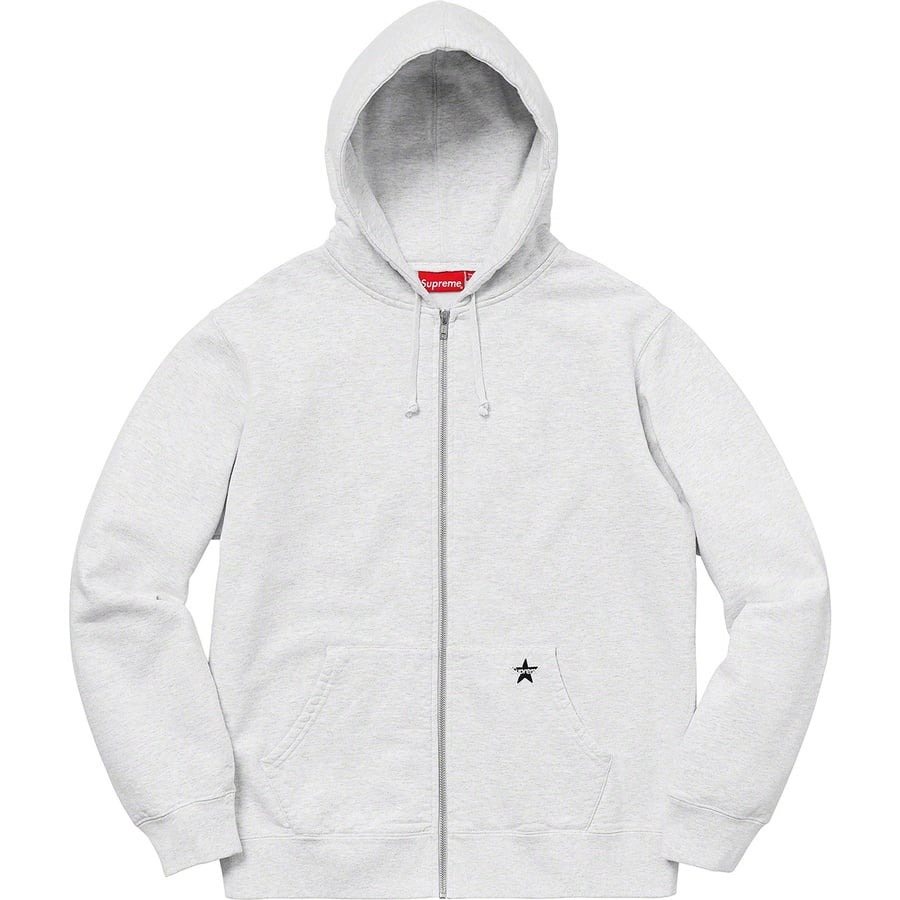 Details on Star Zip Up Sweatshirt Ash Grey from spring summer
                                                    2019 (Price is $148)
