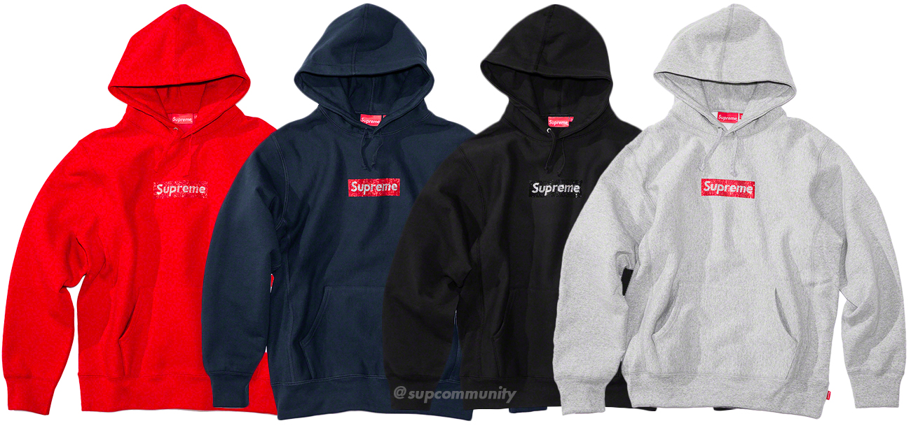 supreme swarovski hoodie price