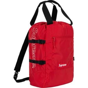 supreme tote backpack black