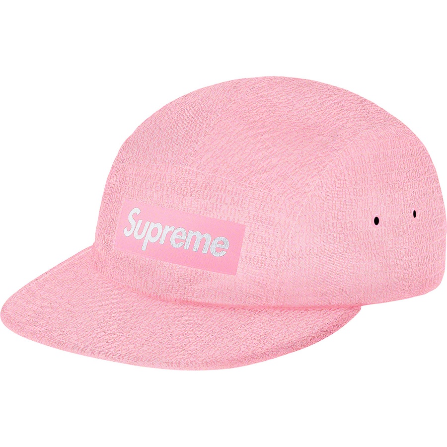 Details on Fuck Everybody Jacquard Camp Cap Pink from spring summer
                                                    2019 (Price is $54)