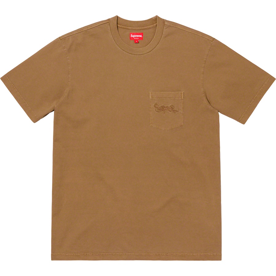 Details on Overdyed Pocket Tee Brown from spring summer
                                                    2019 (Price is $58)