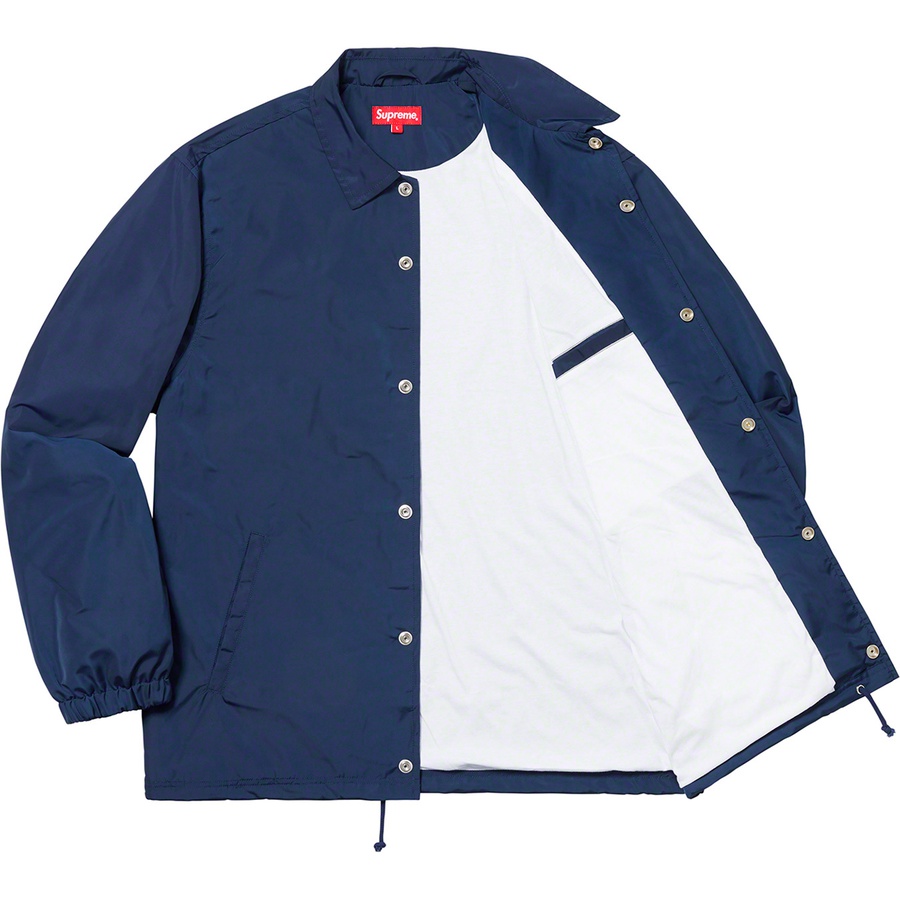 Details on Apple Coaches Jacket Navy from spring summer
                                                    2019 (Price is $158)