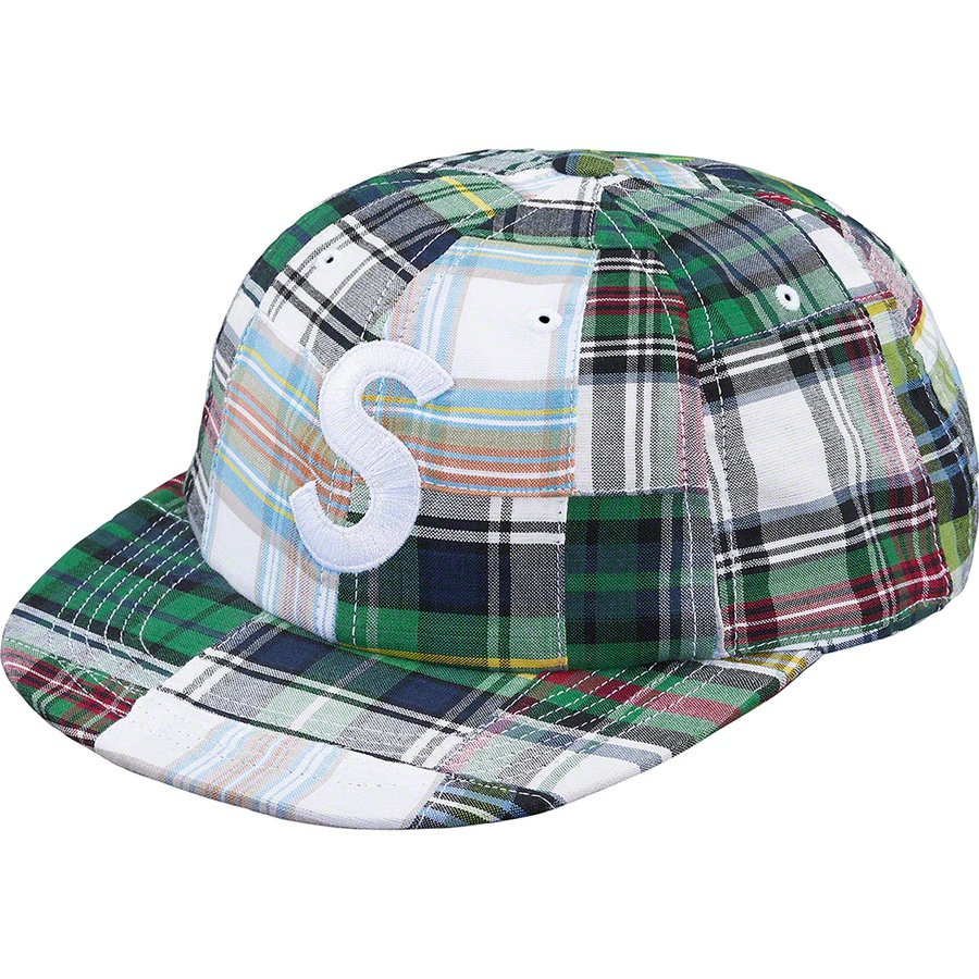 Details on Patchwork Madras S Logo 6-Panel Green Plaid from spring summer
                                                    2019 (Price is $48)