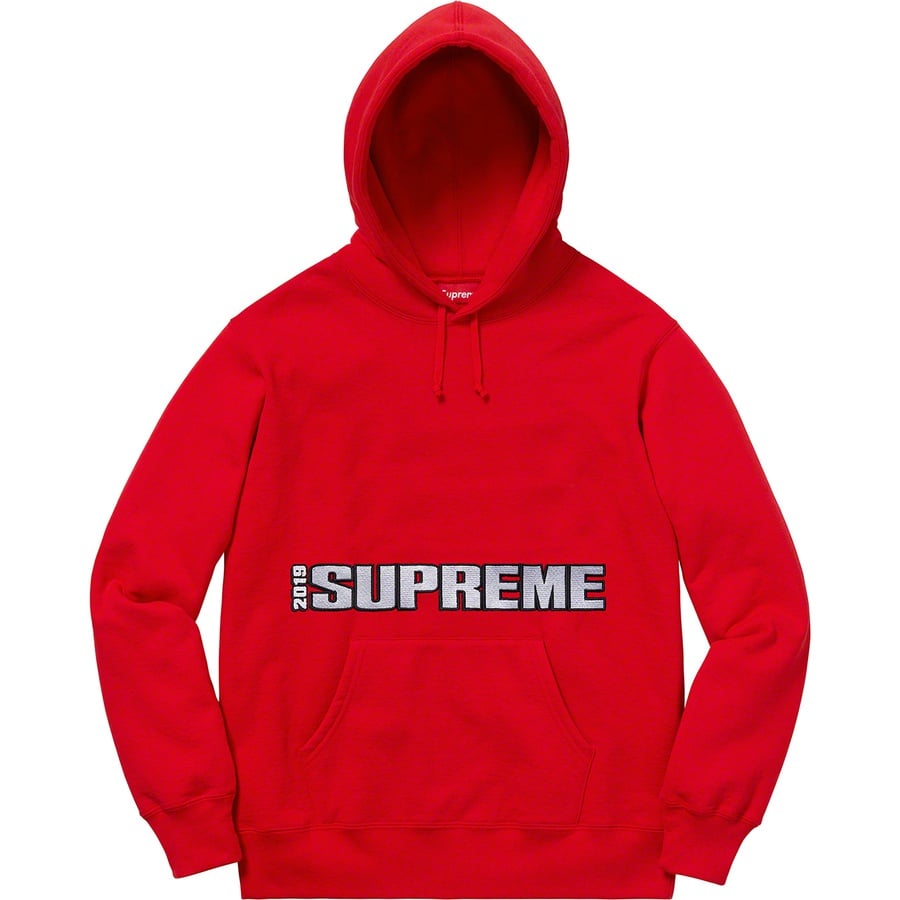 Details on Blockbuster Hooded Sweatshirt Red from spring summer
                                                    2019 (Price is $158)
