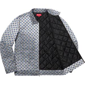 supreme diamond plate work jacket