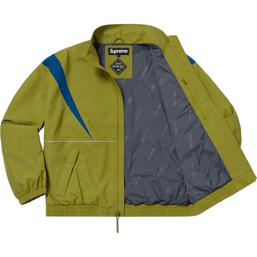 Details on GORE-TEX Court Jacket Olive from spring summer
                                                    2019 (Price is $298)