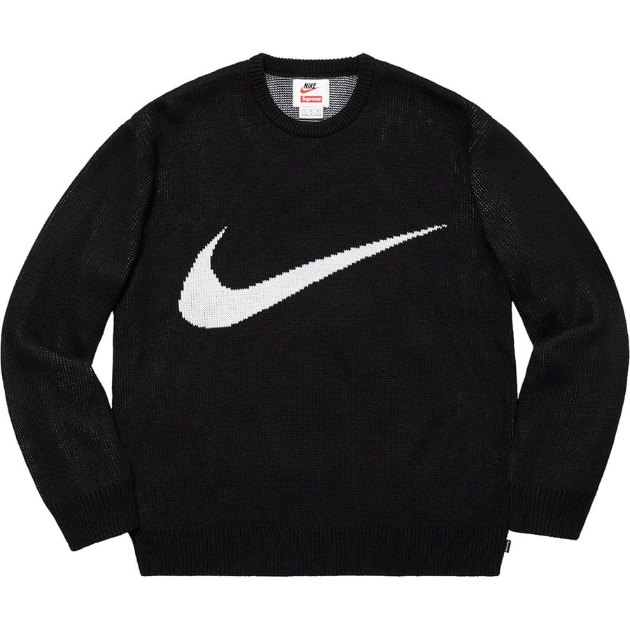 Supreme®/Nike® Swoosh Sweater Black