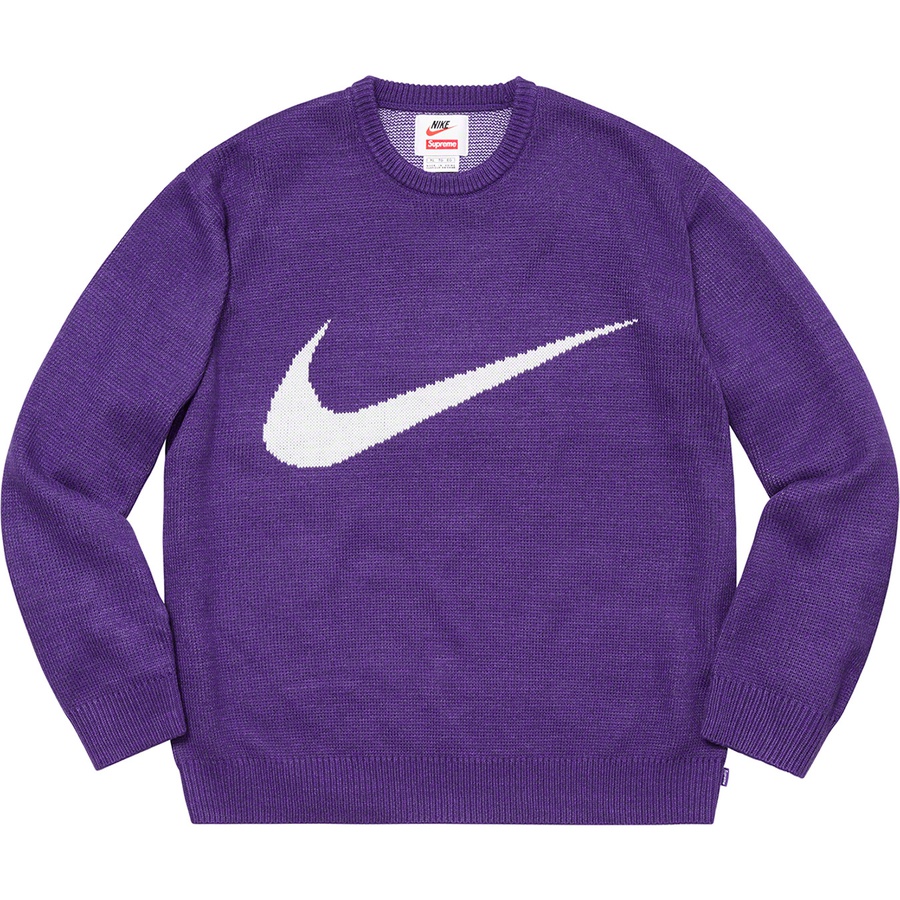 Supreme®/Nike® Swoosh Sweater Purple