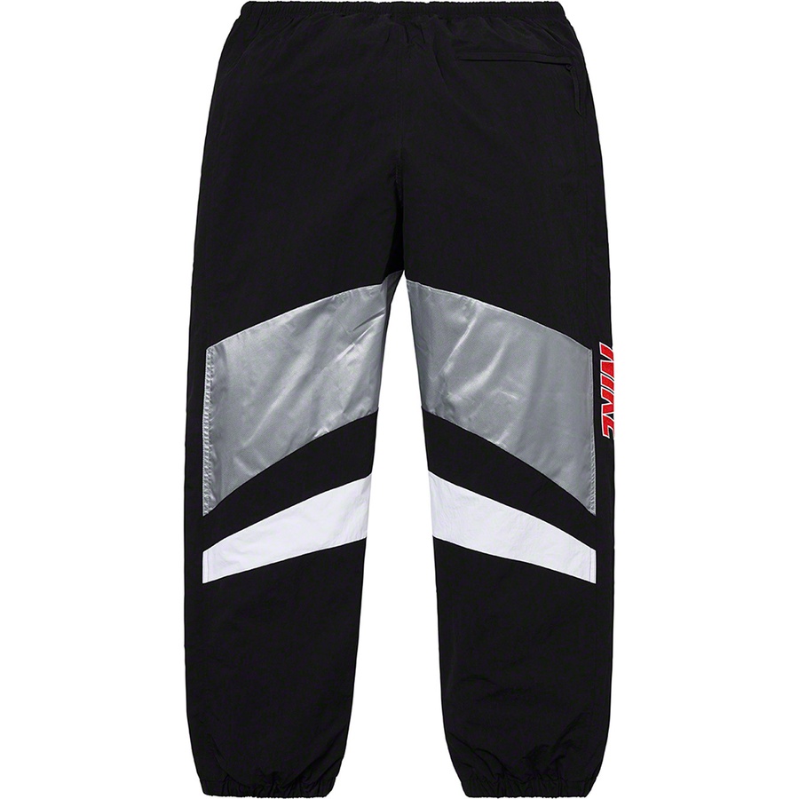 Details on Supreme Nike Warm Up Pant Silver from spring summer
                                                    2019 (Price is $138)