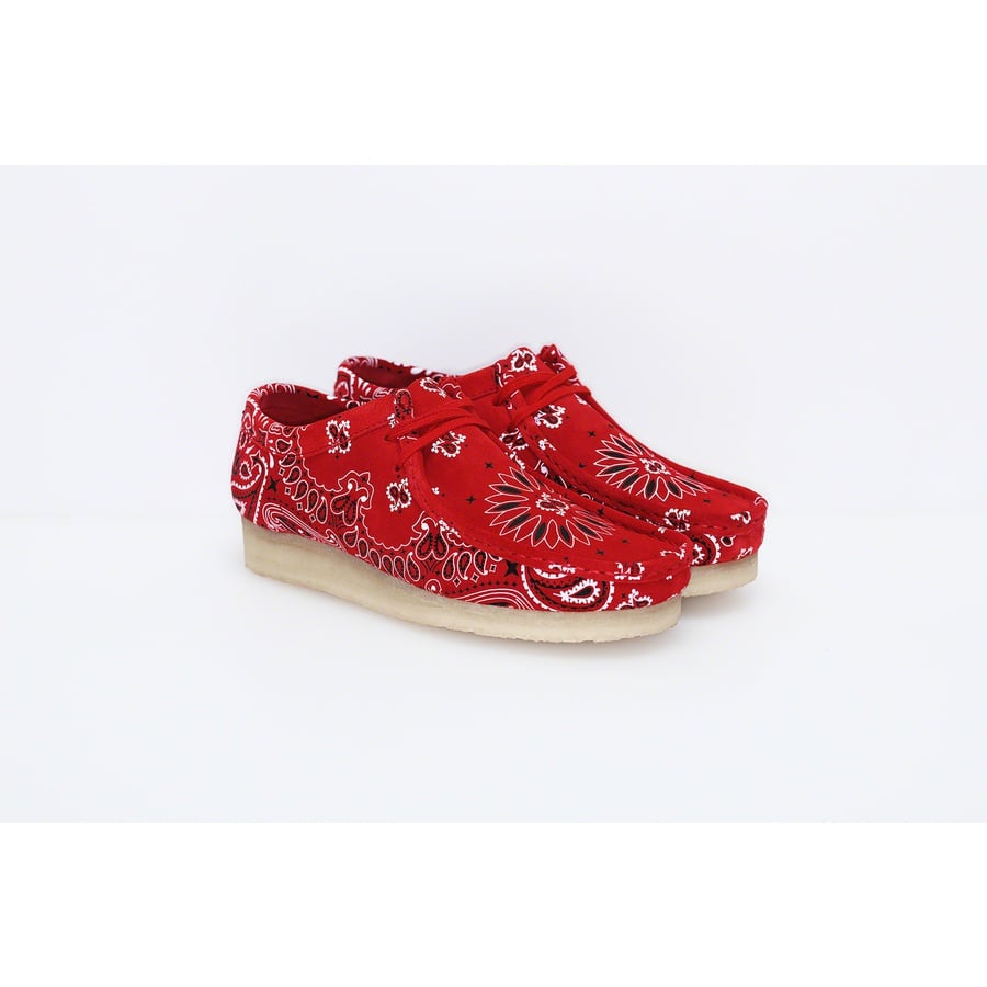 Details on Supreme Clarks Originals Bandana Wallabee  from spring summer
                                                    2019 (Price is $198)