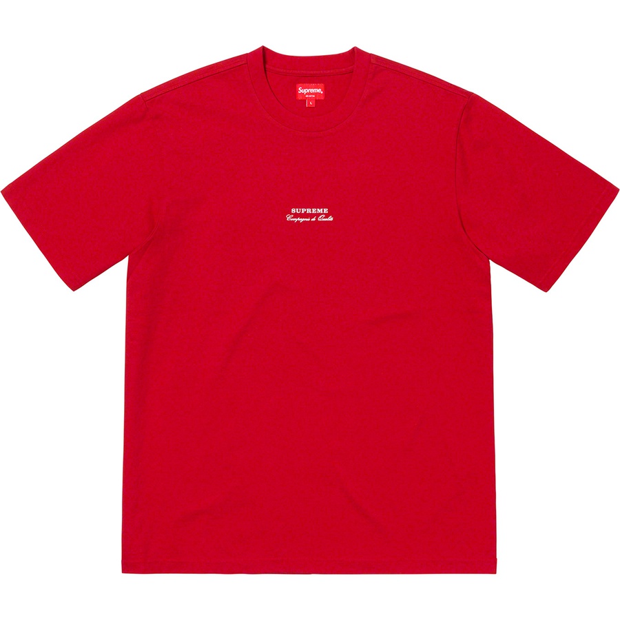 Details on Qualite Tee Red from spring summer
                                                    2019 (Price is $60)