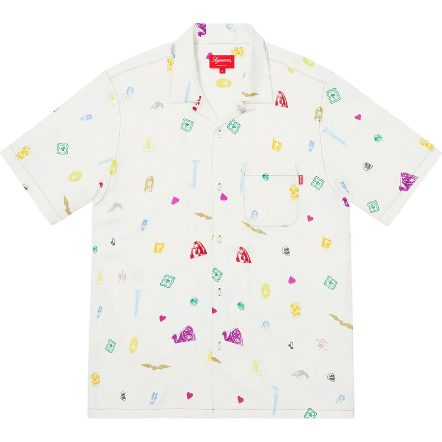 Details on Deep Space Rayon S S Shirt White from spring summer
                                                    2019 (Price is $138)